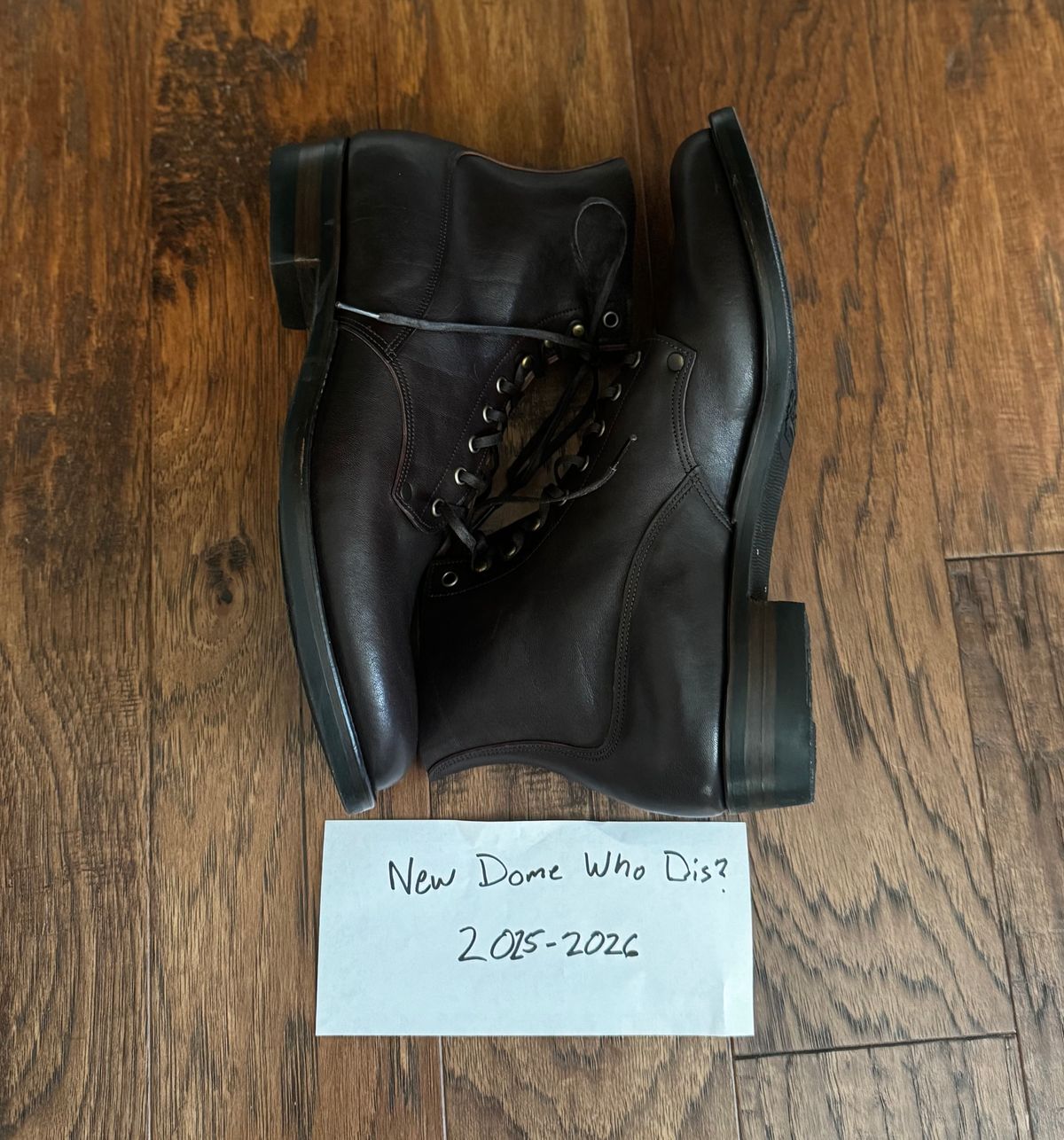 Photo by link.of.time on October 2, 2025 of the NF Bootmaker Fritz Boot in Aspen Horsefront.