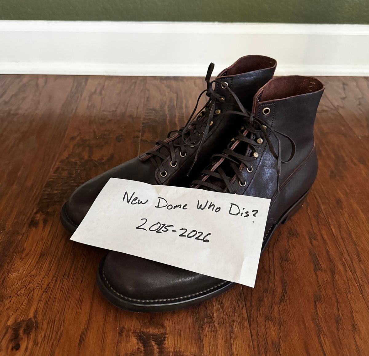 Photo by link.of.time on October 2, 2025 of the NF Bootmaker Fritz Boot in Aspen Horsefront.