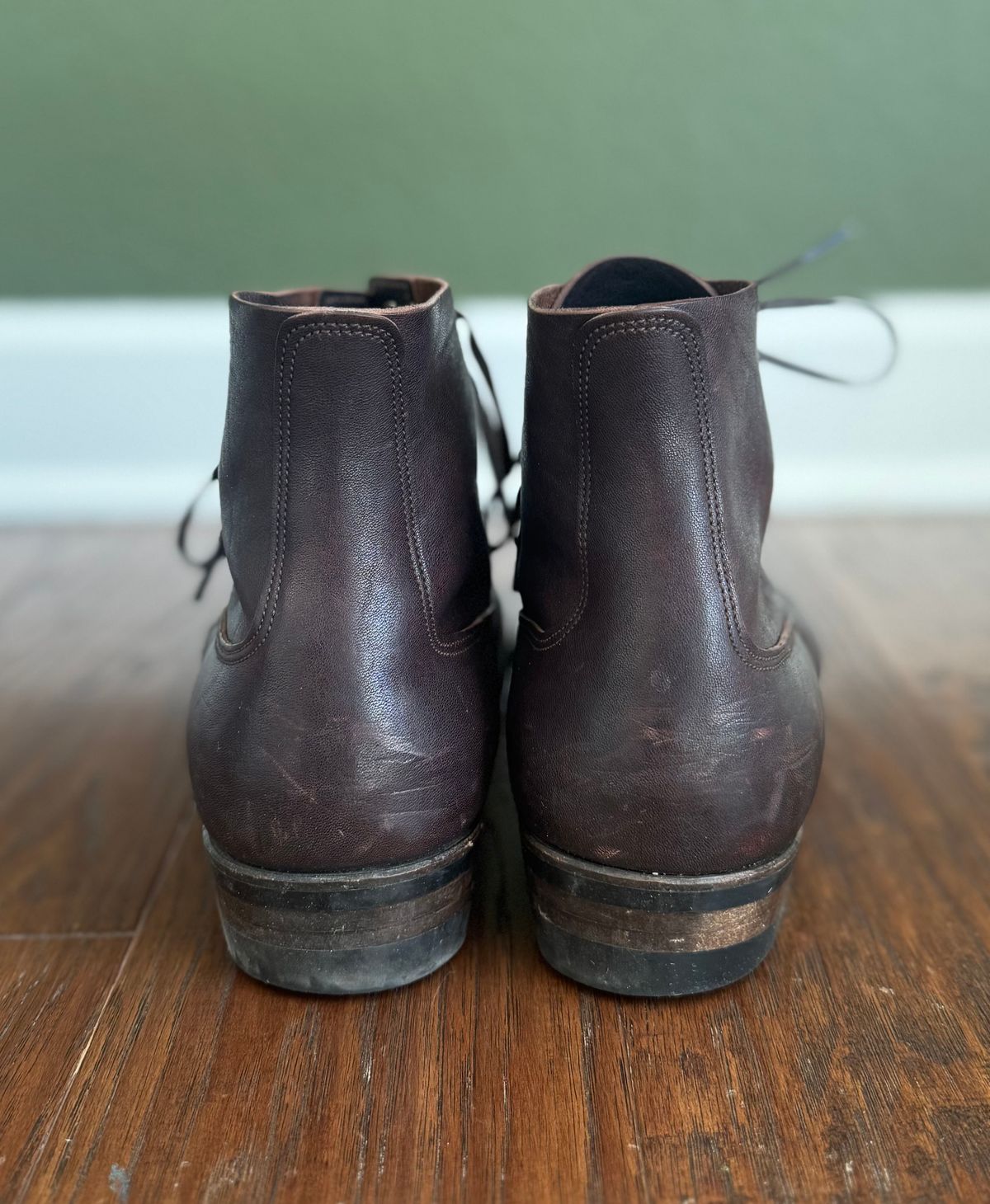 Photo by link.of.time on November 5, 2025 of the NF Bootmaker Fritz Boot in Aspen Horsefront.