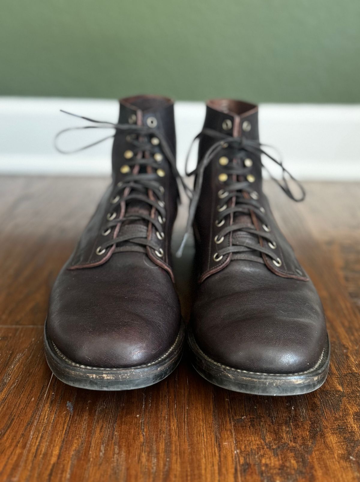 Photo by link.of.time on November 5, 2025 of the NF Bootmaker Fritz Boot in Aspen Horsefront.