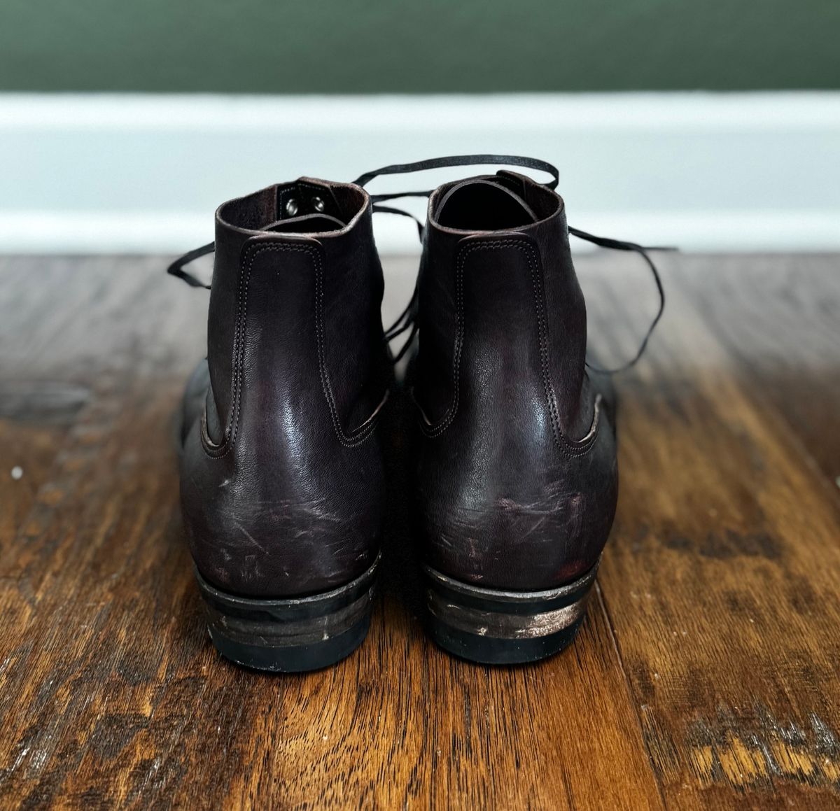 Photo by link.of.time on December 4, 2025 of the NF Bootmaker Fritz Boot in Aspen Horsefront.