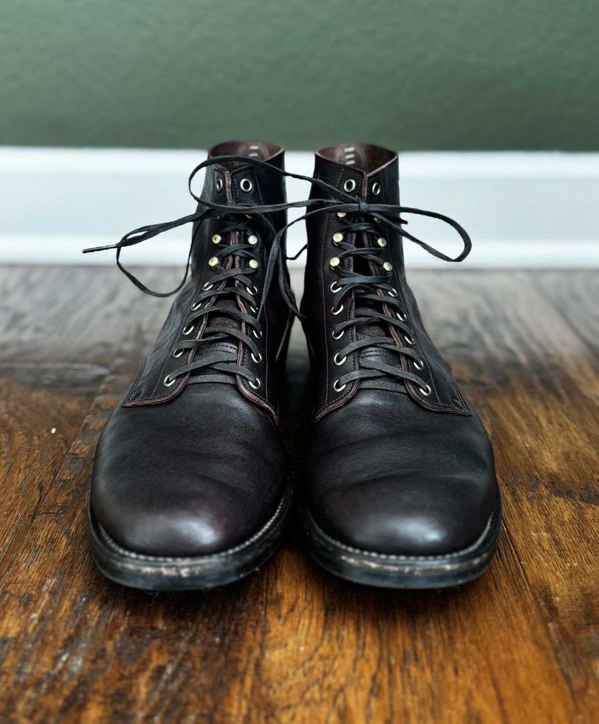 Photo by link.of.time on December 4, 2025 of the NF Bootmaker Fritz Boot in Aspen Horsefront.