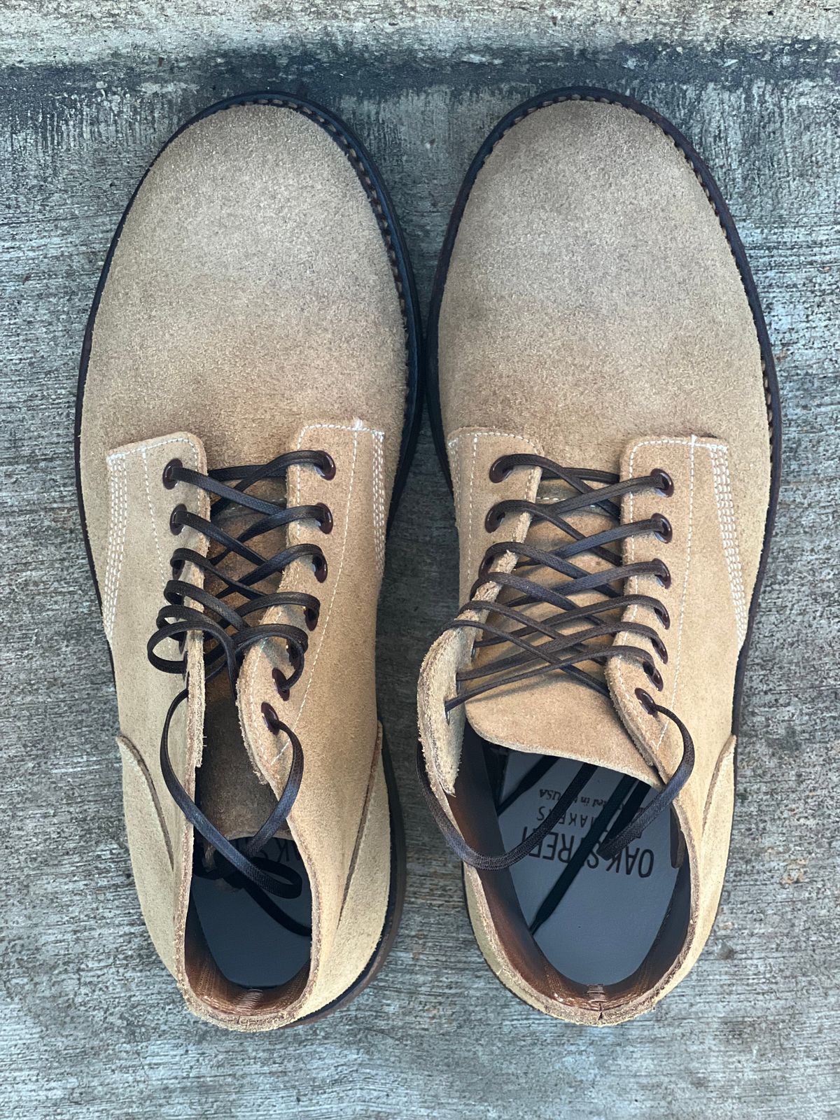 Photo by semperfi9119 on October 5, 2025 of the Oak Street Bootmakers Field Boot in Horween Natural Chromexcel Roughout.