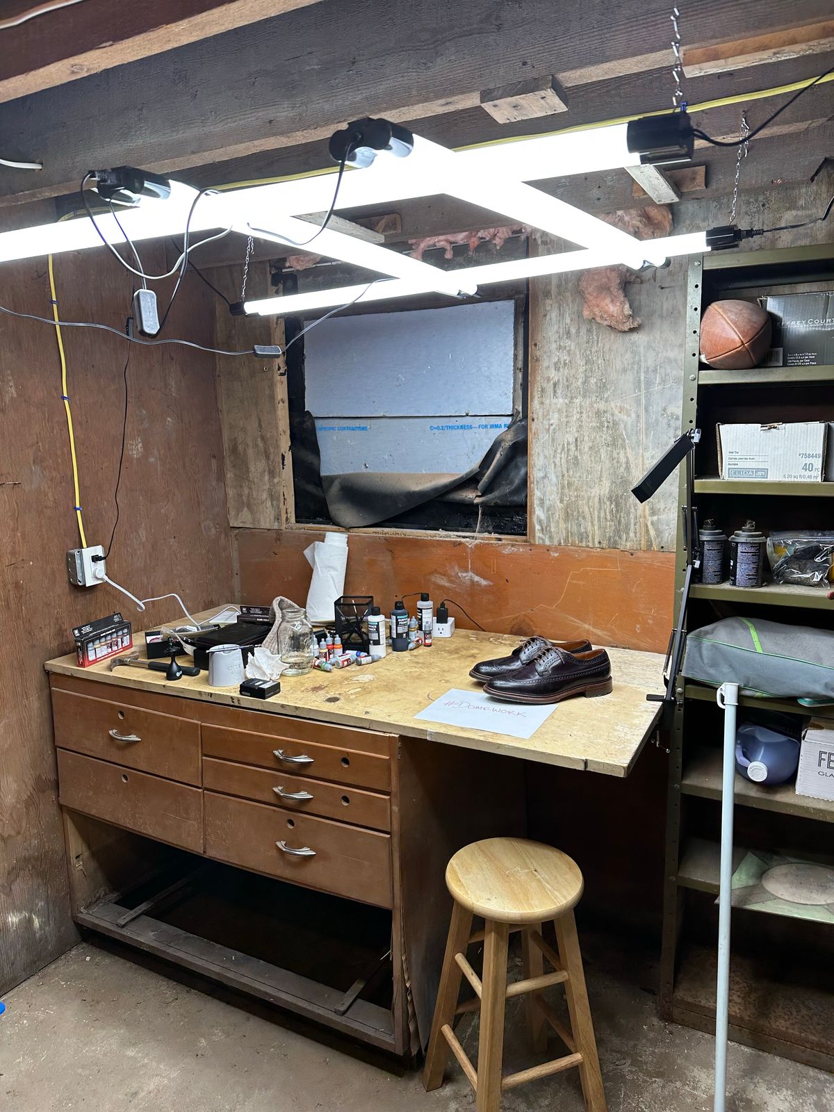 Photo by dontshineyourshoes on October 1, 2022 of the Alden Long Wing Blucher in Horween Color 8 Shell Cordovan.
