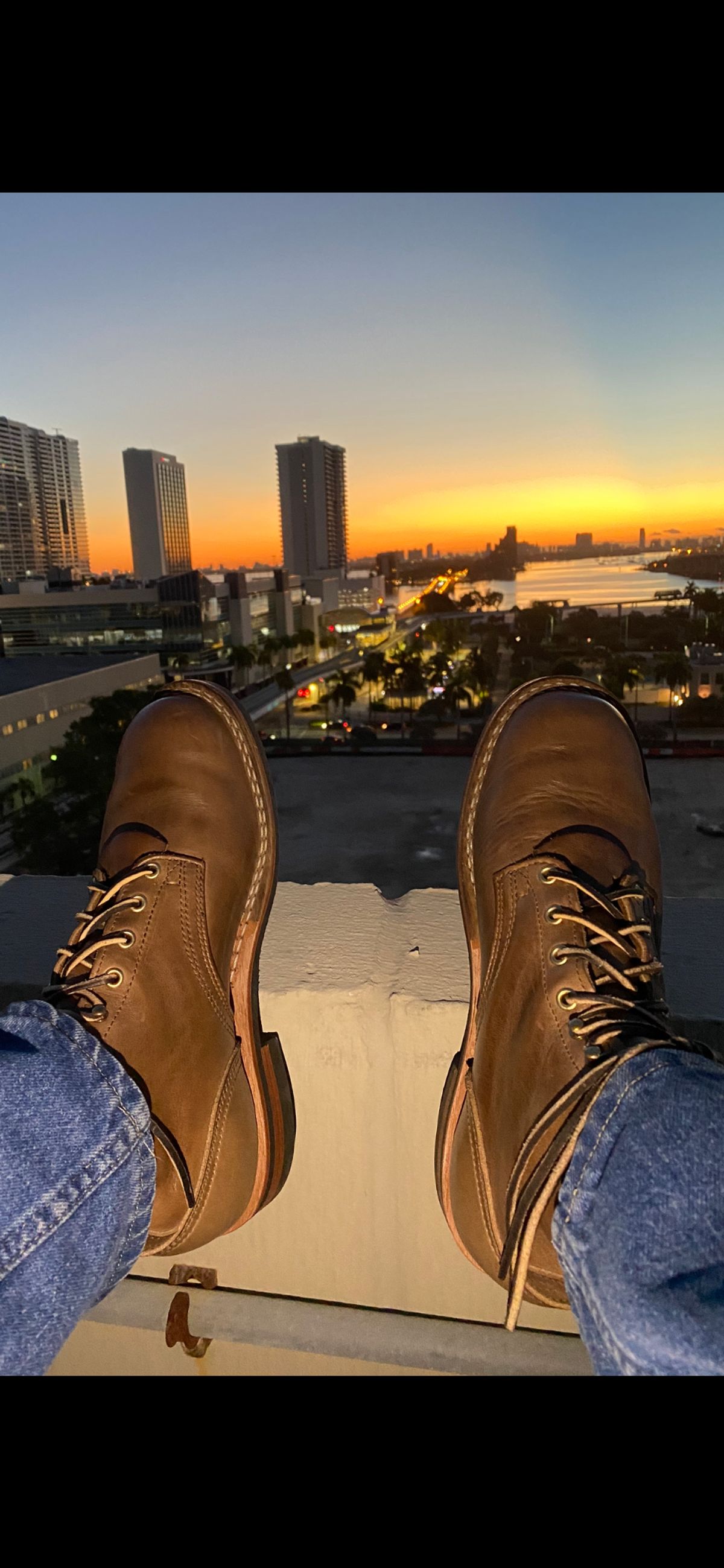 Photo by Gohilboots on October 19, 2023 of the Nicks MTO in Horween Natural Chromexcel.