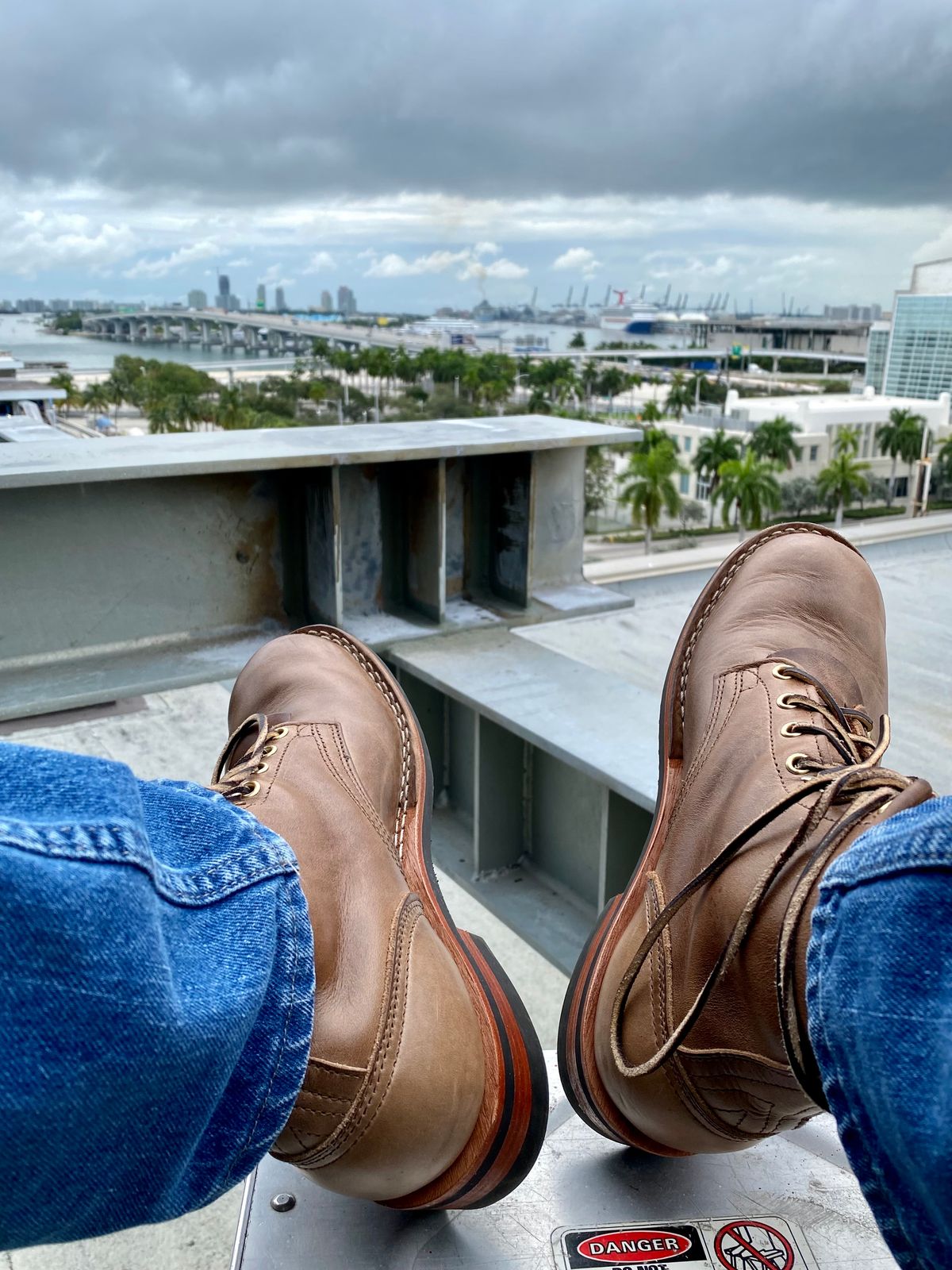Photo by Gohilboots on October 20, 2023 of the Nicks MTO in Horween Natural Chromexcel.