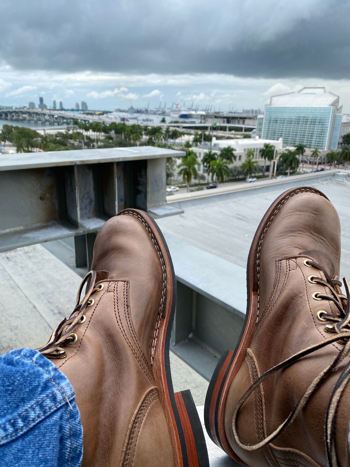 Photo by Gohilboots on October 20, 2023 of the Nicks MTO in Horween Natural Chromexcel.