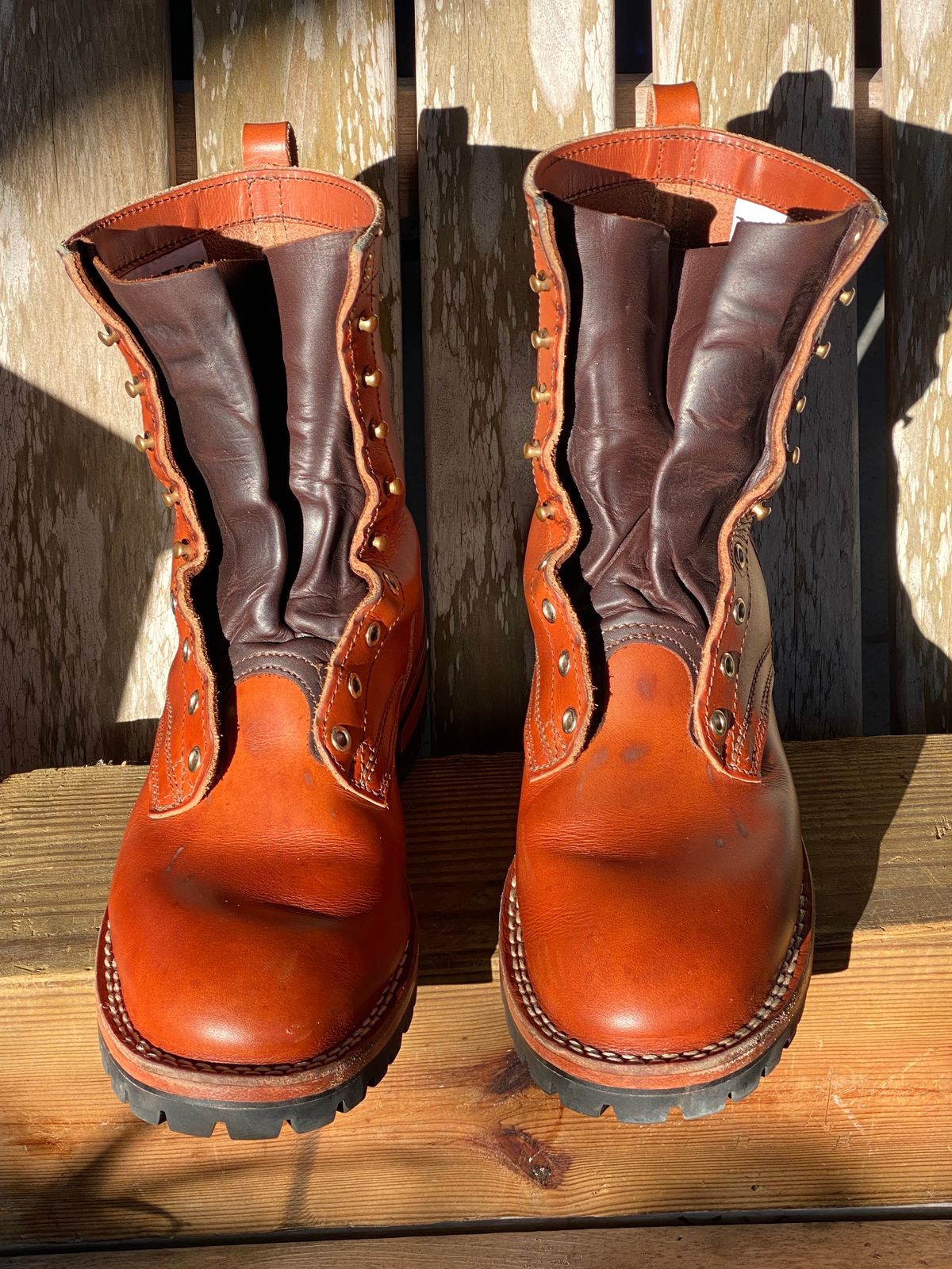 Photo by Gohilboots on January 6, 2025 of the Nicks DomePro in Wickett & Craig Natural Double Stuffed.
