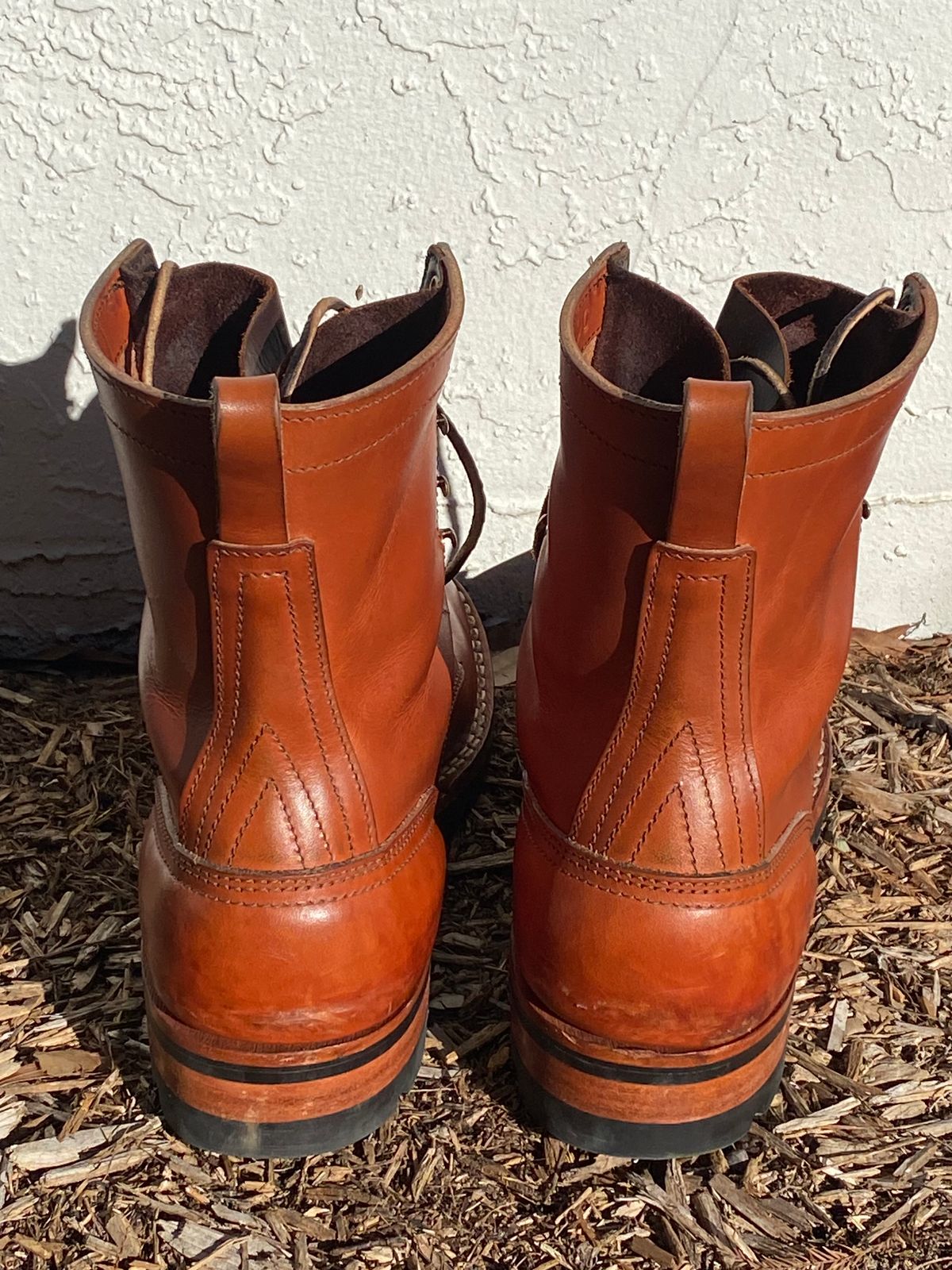 Photo by Gohilboots on February 2, 2025 of the Nicks DomePro in Wickett & Craig Natural Double Stuffed.