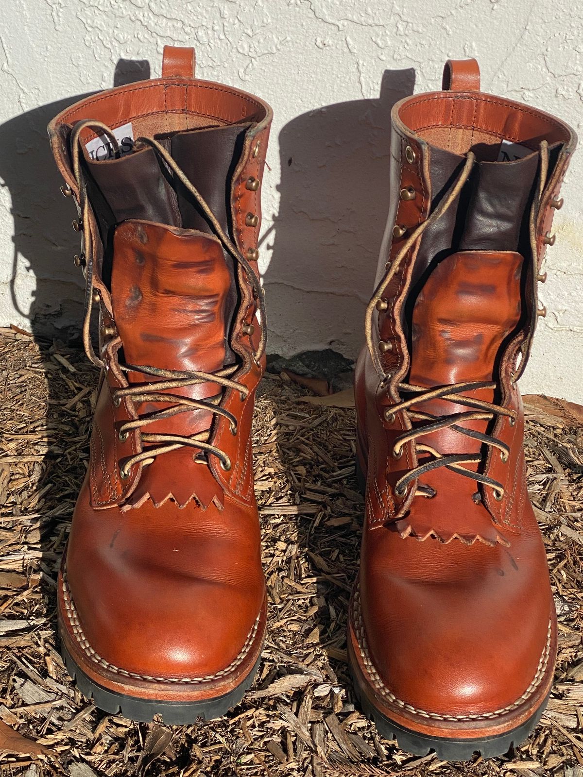 Photo by Gohilboots on February 2, 2025 of the Nicks DomePro in Wickett & Craig Natural Double Stuffed.