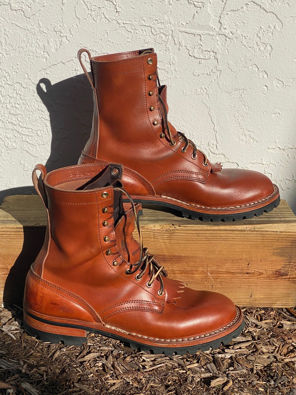 Photo by Gohilboots on February 2, 2025 of the Nicks DomePro in Wickett & Craig Natural Double Stuffed.