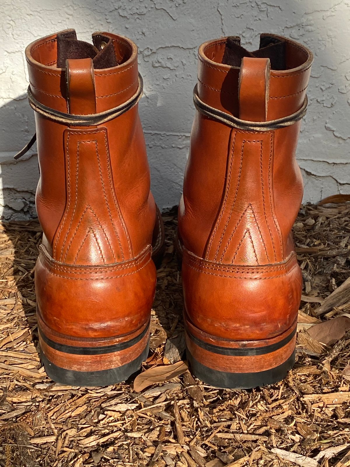 Photo by Gohilboots on March 5, 2025 of the Nicks DomePro in Wickett & Craig Natural Double Stuffed.