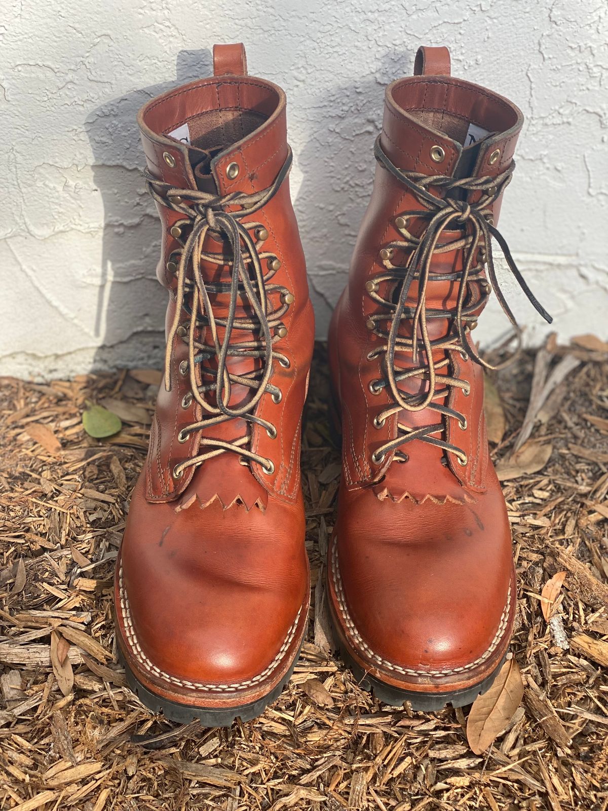 Photo by Gohilboots on March 5, 2025 of the Nicks DomePro in Wickett & Craig Natural Double Stuffed.