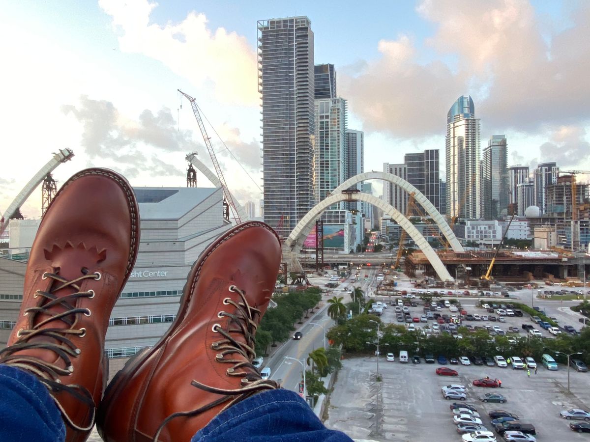 Photo by Gohilboots on April 3, 2025 of the Nicks DomePro in Wickett & Craig Natural Double Stuffed.