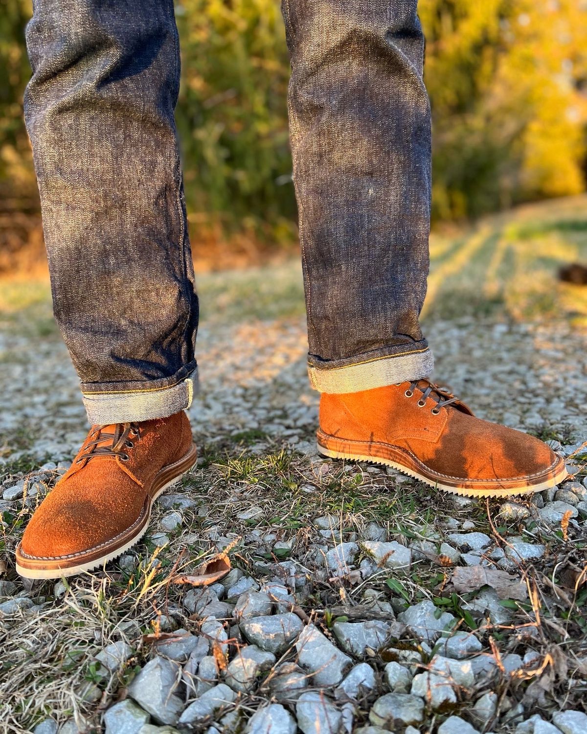 Photo by vpgosnell on March 20, 2022 of the Viberg Service Boot in Seidel Aged Bark Roughout.