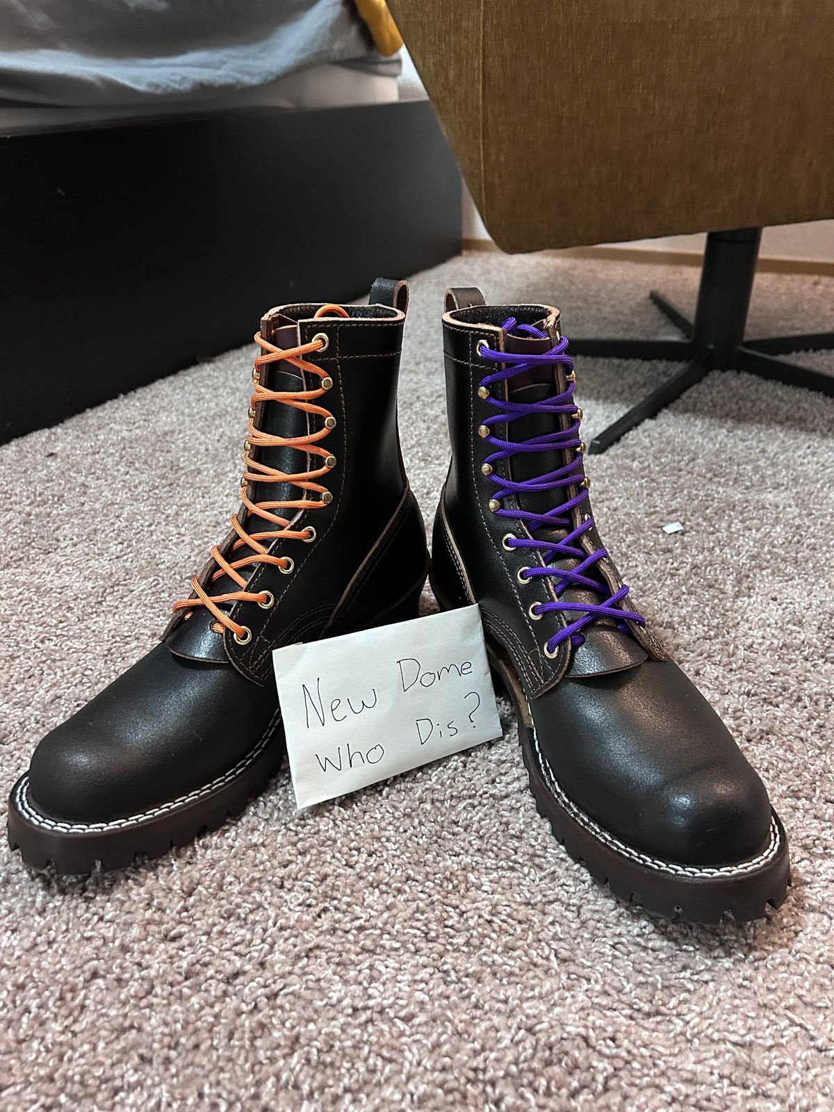Photo by even on October 9, 2025 of the Nicks Lace Up Heritage in Horween Brown Waxed Flesh.
