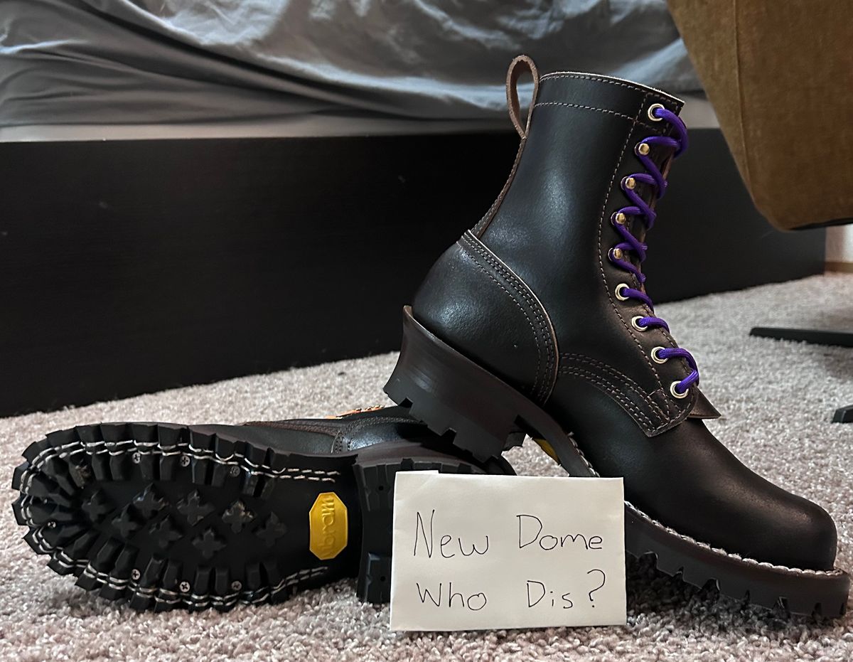 Photo by even on October 9, 2025 of the Nicks Lace Up Heritage in Horween Brown Waxed Flesh.