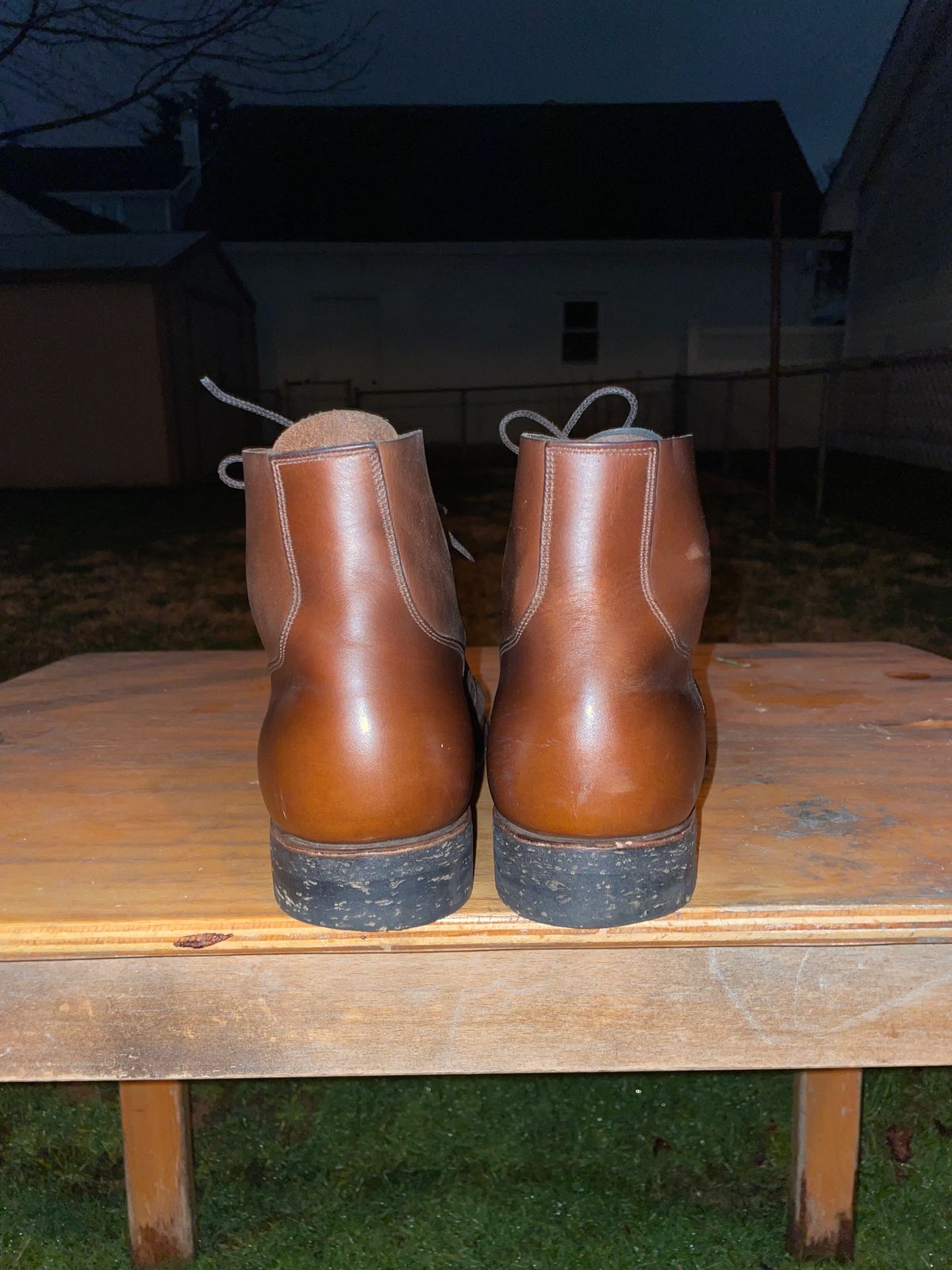 Photo by Daniel.S.Latham on March 6, 2024 of the Viberg x Himel Ammunition Boot in Comipel Brown Horsebutt.