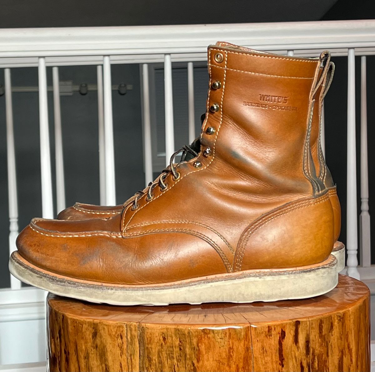 Photo by clarkbars on April 4, 2024 of the White's Perry 8" Select in Seidel Natural Double Shot.