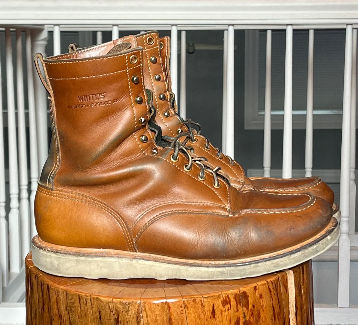 Photo by clarkbars on April 4, 2024 of the White's Perry 8" Select in Seidel Natural Double Shot.