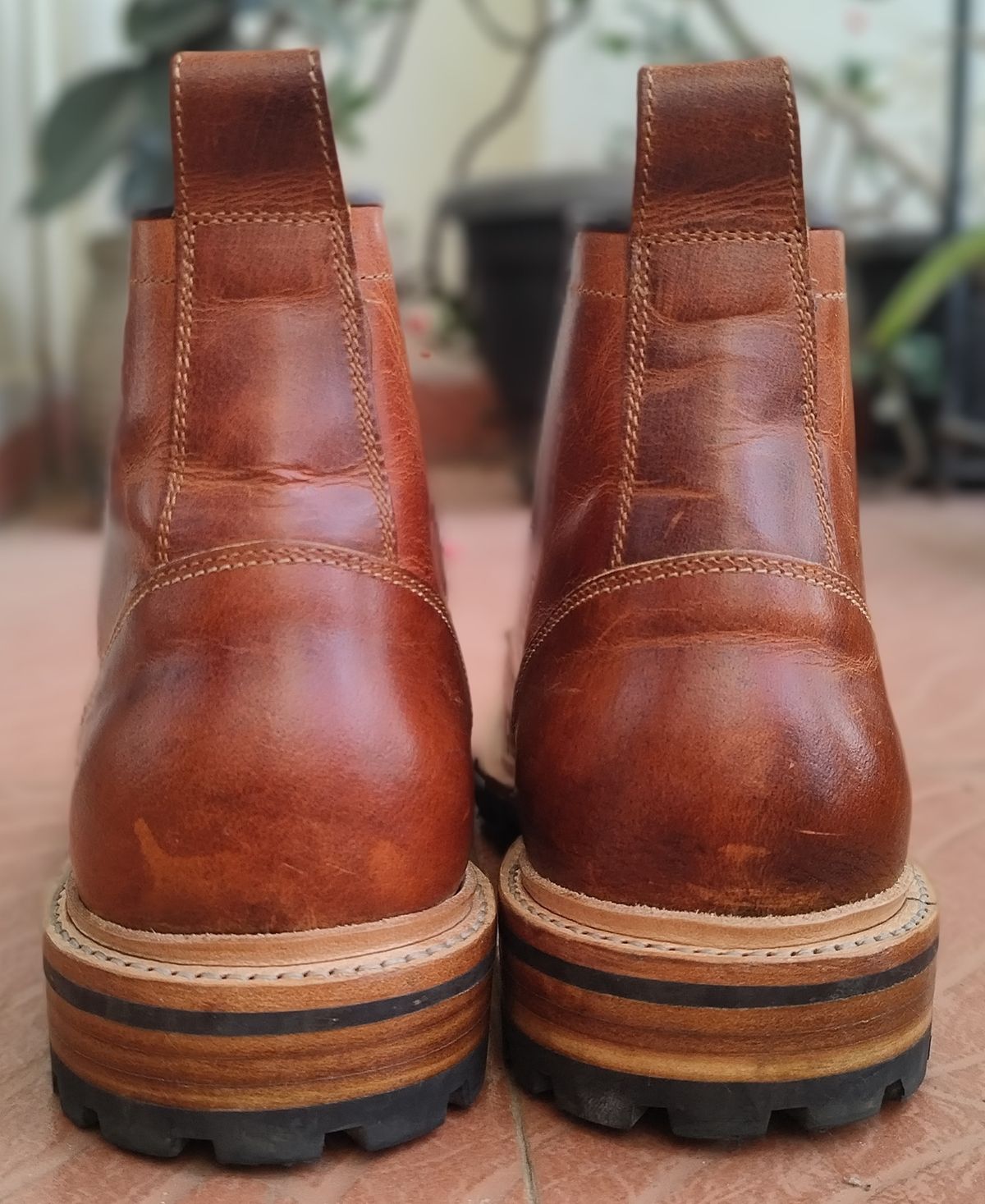 Photo by altobuff on November 4, 2025 of the Craft & Glory Task Boots in British Tan Full Grain Buffalo Leather.