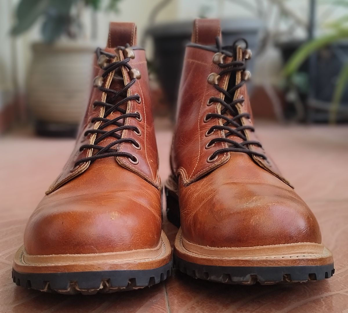 Photo by altobuff on November 4, 2025 of the Craft & Glory Task Boots in British Tan Full Grain Buffalo Leather.