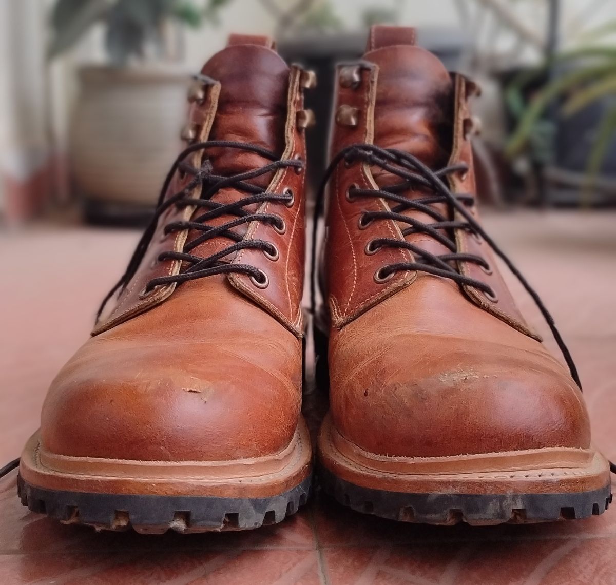 Photo by altobuff on December 4, 2025 of the Craft & Glory Task Boots in British Tan Full Grain Buffalo Leather.