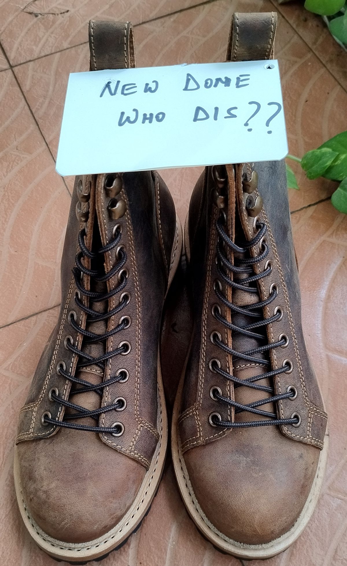Photo by altobuff on October 2, 2025 of the Craft & Glory Monkey Explorer Boots in Vintage Tan Full Grain Buffalo Leather.