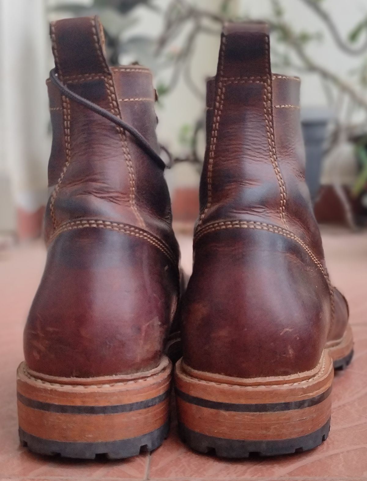 Photo by altobuff on December 4, 2025 of the Craft & Glory Monkey Explorer Boots in Vintage Tan Full Grain Buffalo Leather.