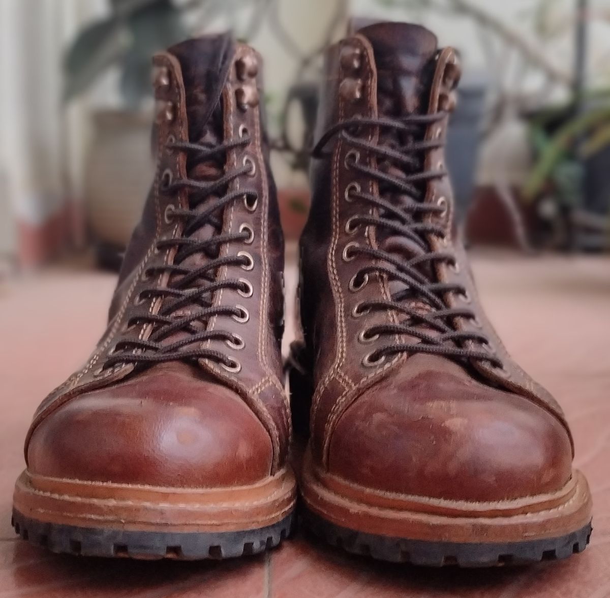 Photo by altobuff on December 4, 2025 of the Craft & Glory Monkey Explorer Boots in Vintage Tan Full Grain Buffalo Leather.