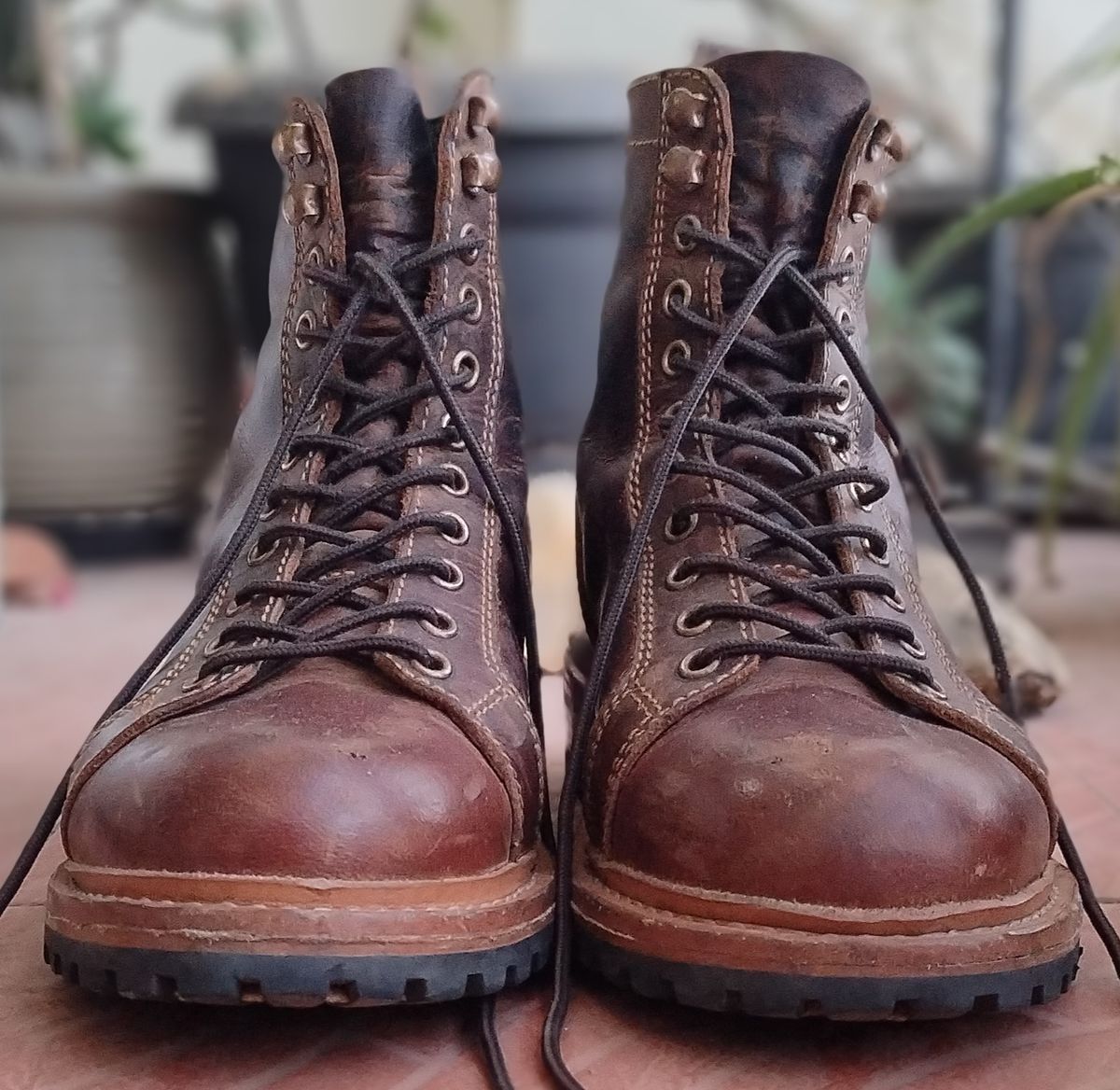 Photo by altobuff on January 5, 2026 of the Craft & Glory Monkey Explorer Boots in Vintage Tan Full Grain Buffalo Leather.