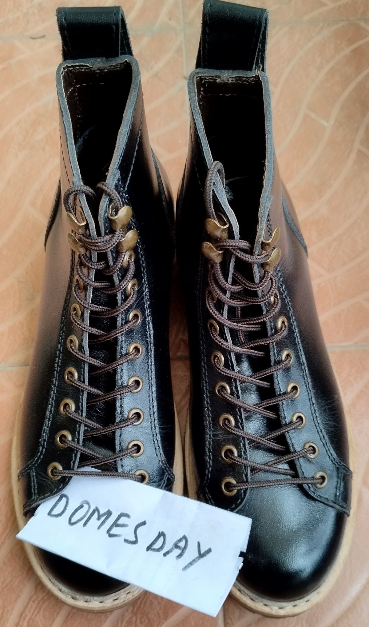 Photo by altobuff on October 3, 2024 of the Craft & Glory Monkey Explorer Boots in Raven Black Buffalo Leathee.