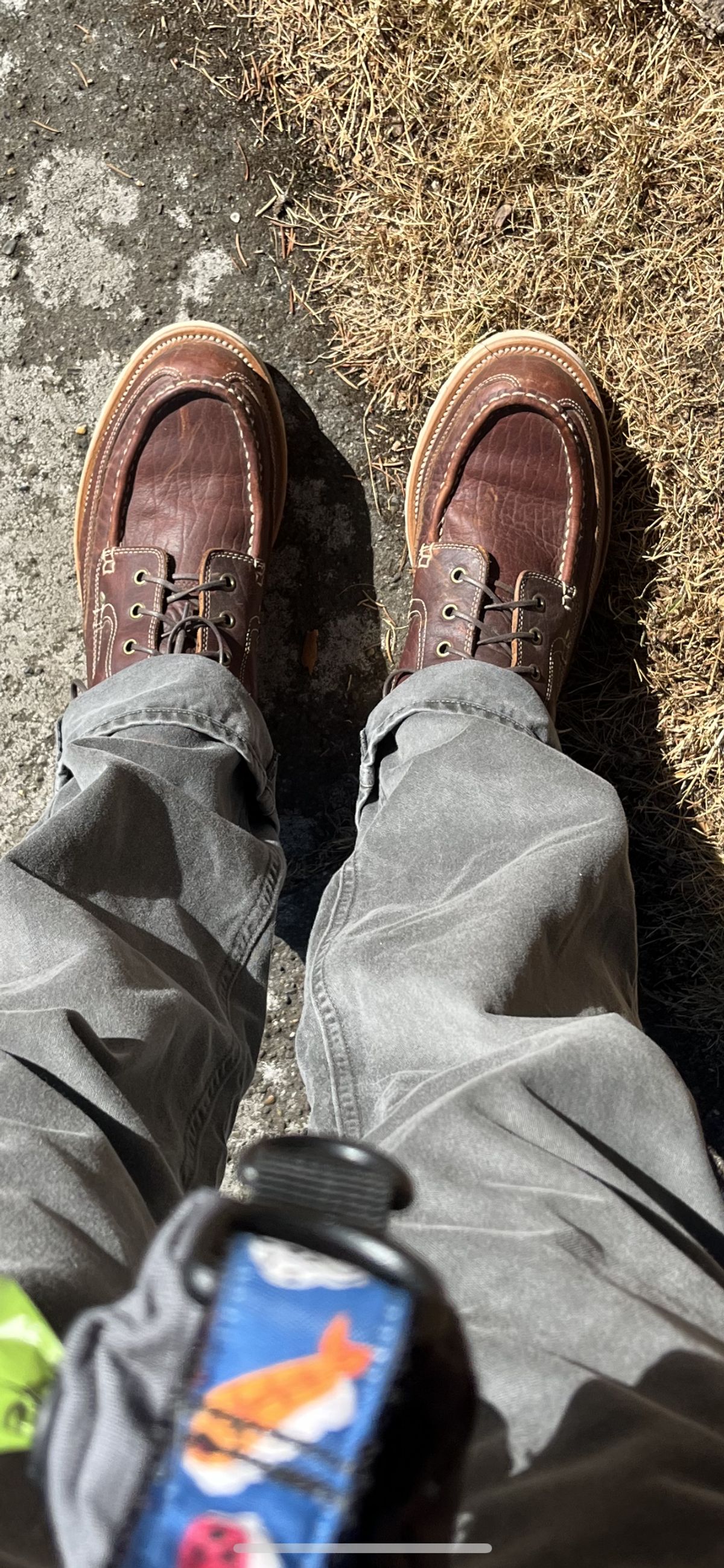 Photo by daftdonald on October 11, 2022 of the Grant Stone Field Boot in Seidel Walnut Bison.