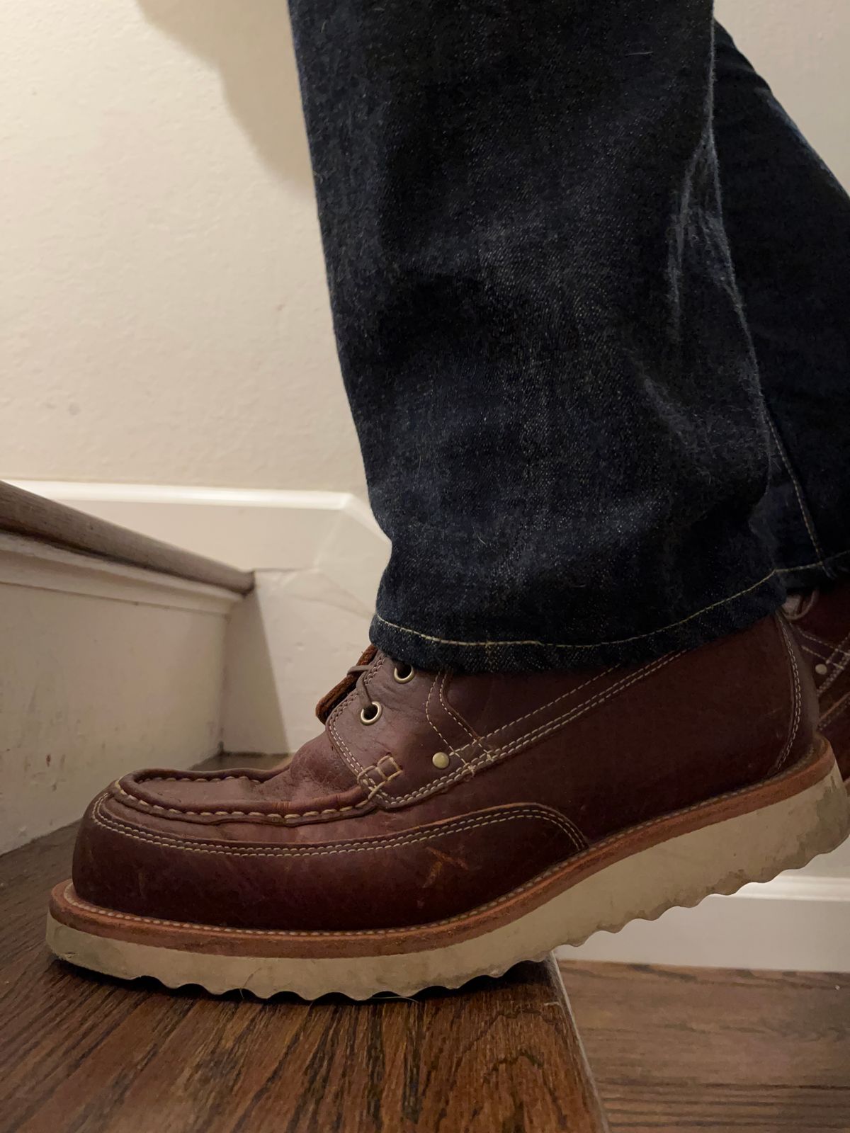 Photo by daftdonald on December 6, 2022 of the Grant Stone Field Boot in Seidel Walnut Bison.