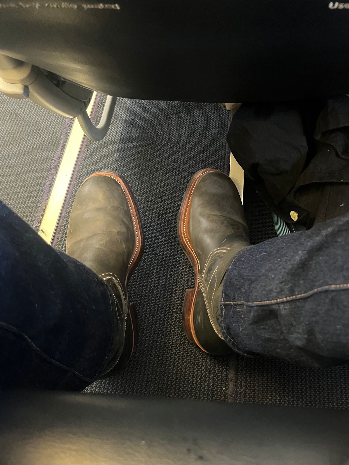 Photo by daftdonald on October 24, 2023 of the Unsung U 22-2 Engineer Boot in Maryam Salvia Rovescio Sego.