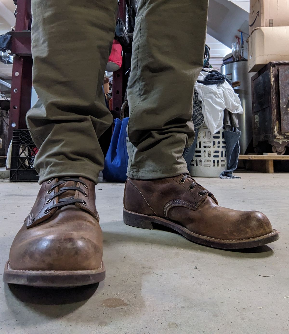 Photo by Lazy_Spread on March 17, 2023 of the Red Wing Blacksmith in S.B. Foot Copper Rough and Tough.