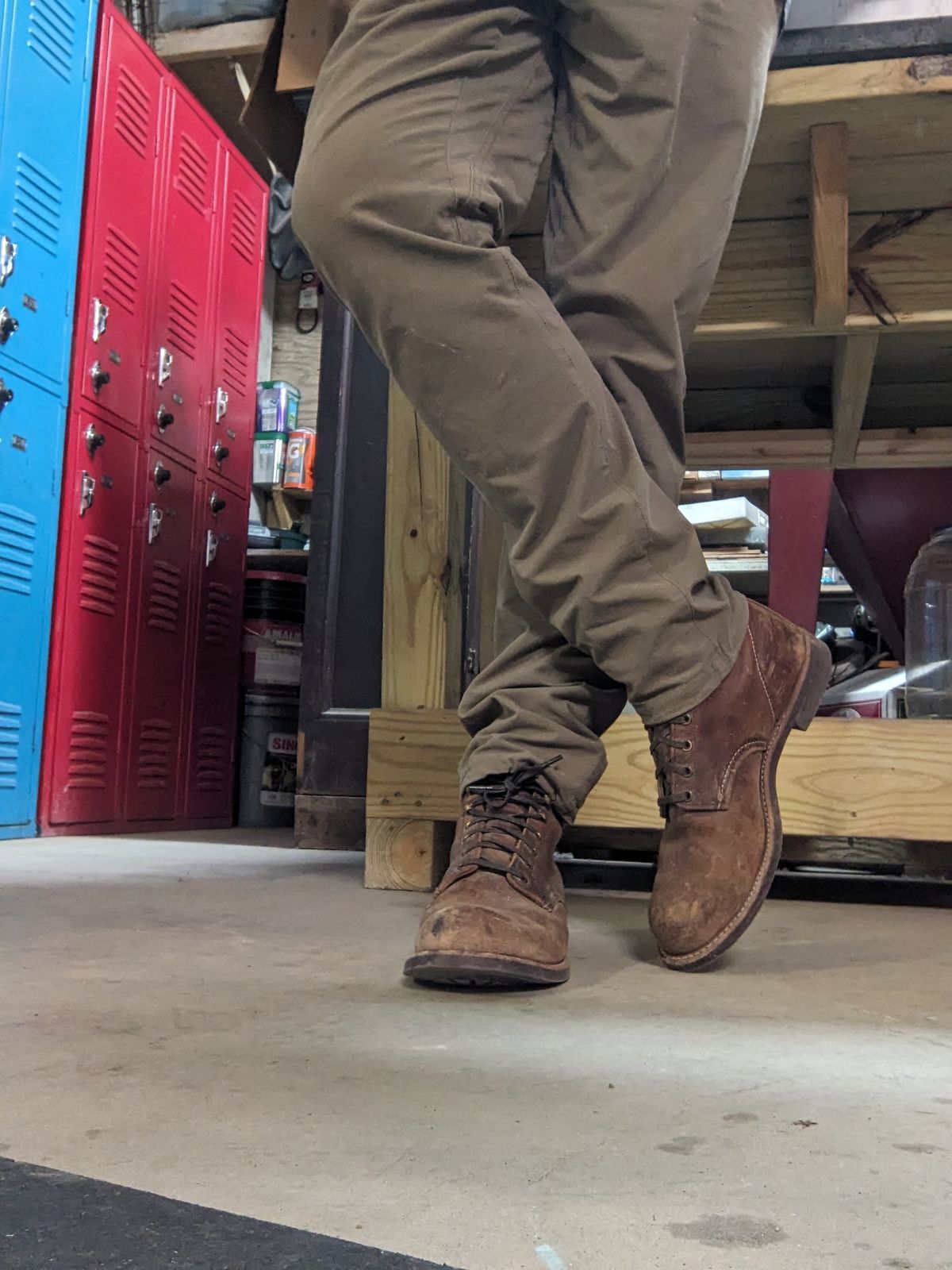 Photo by Lazy_Spread on February 20, 2024 of the Red Wing Blacksmith in S.B. Foot Copper Rough and Tough.