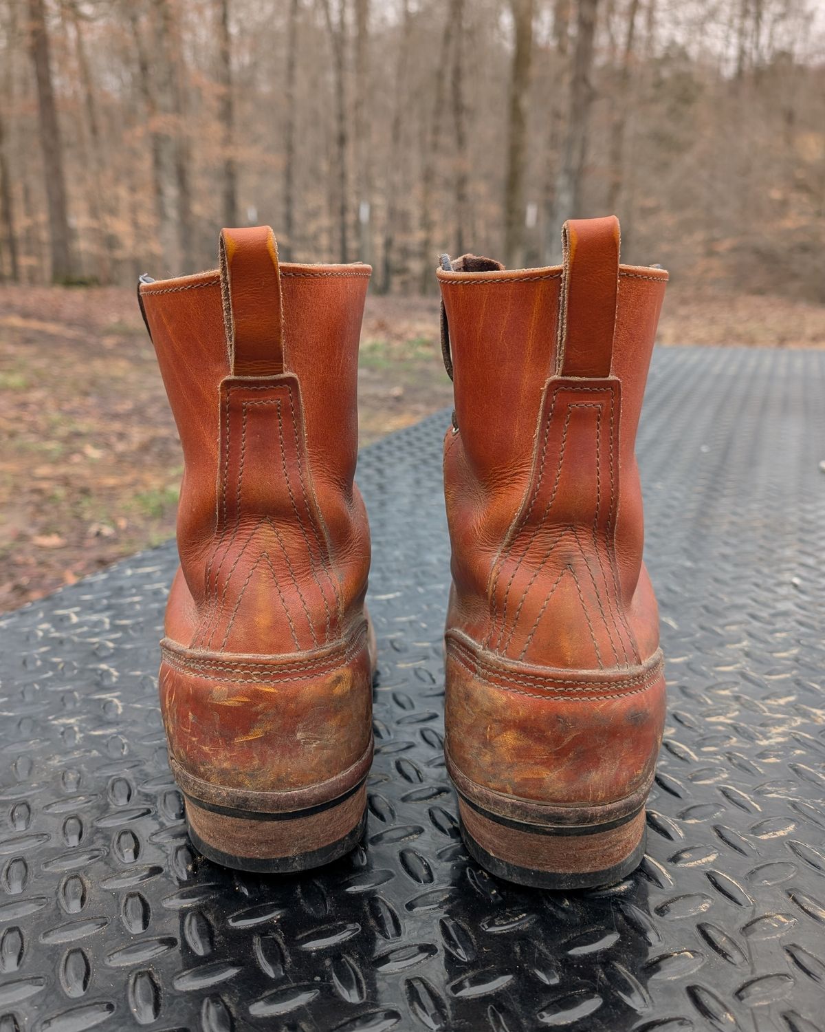 Photo by Lazy_Spread on March 5, 2025 of the Nicks Lace To Toe in Wickett & Craig Mojave Double Stuffed.