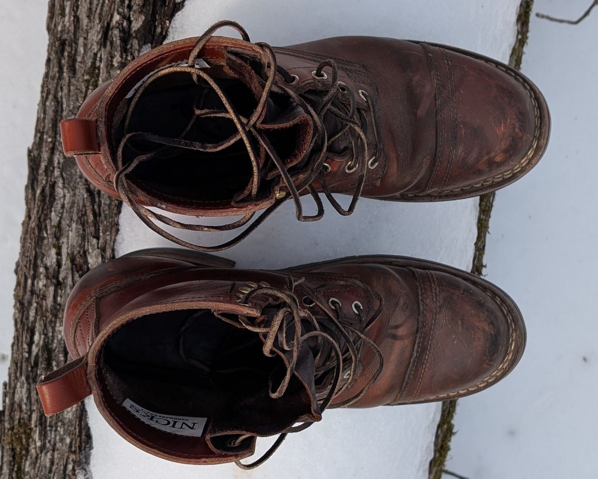 Photo by Lazy_Spread on February 1, 2026 of the Nicks MTO in Wickett & Craig Tan Oiled Latigo.