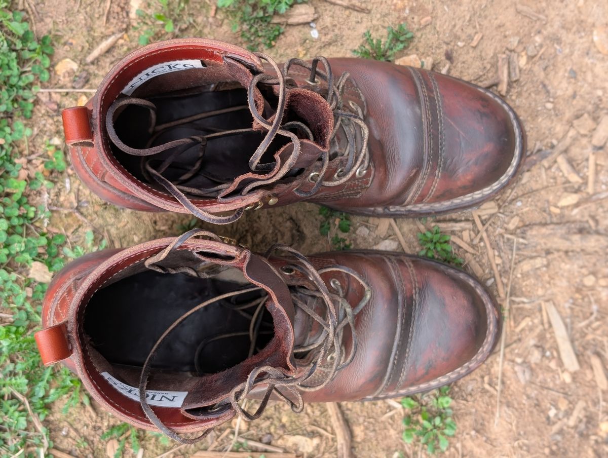 Photo by Lazy_Spread on March 5, 2026 of the Nicks MTO in Wickett & Craig Tan Oiled Latigo.