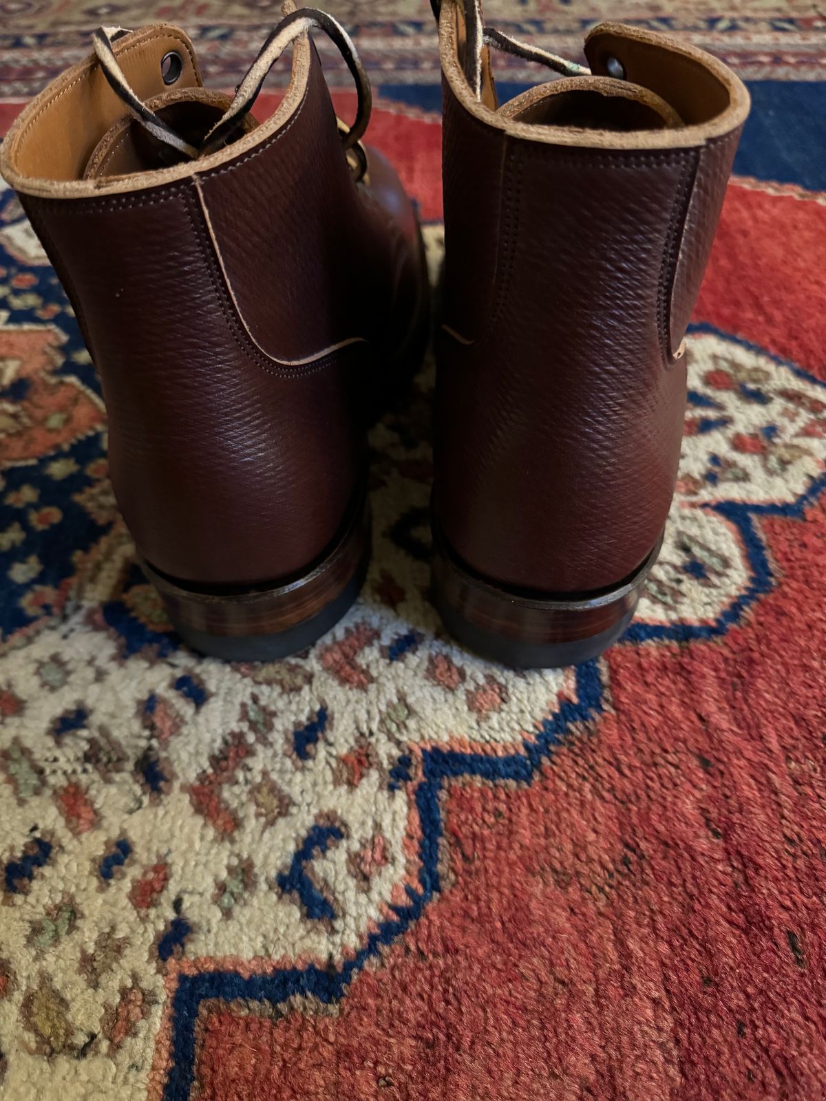 Photo by catchyname on October 18, 2023 of the Viberg Service Boot in J&FJ Baker Brown Russian Calf.