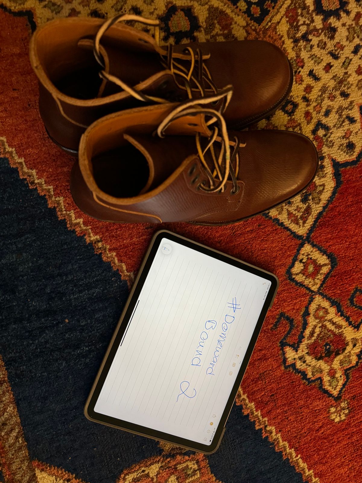 Photo by catchyname on October 18, 2023 of the Viberg Service Boot in J&FJ Baker Brown Russian Calf.