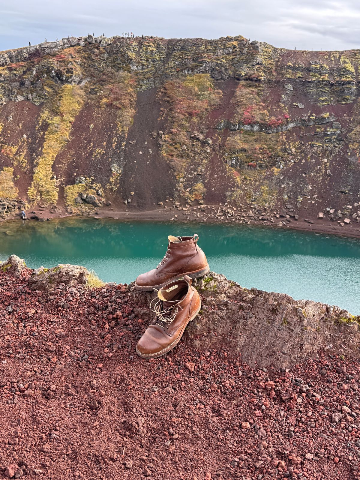 Photo by catchyname on September 29, 2024 of the Viberg Viberg x Notre ‘Coffee Pack’ in Horween Mocha Chromexcel.