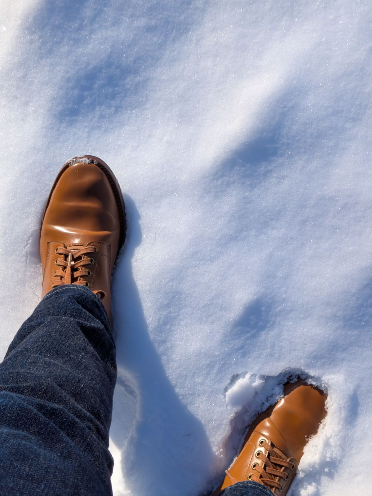 Photo by catchyname on January 2, 2026 of the Onderhoud LVL01 Derby Boot in Maryam Unglazed Shell natural.