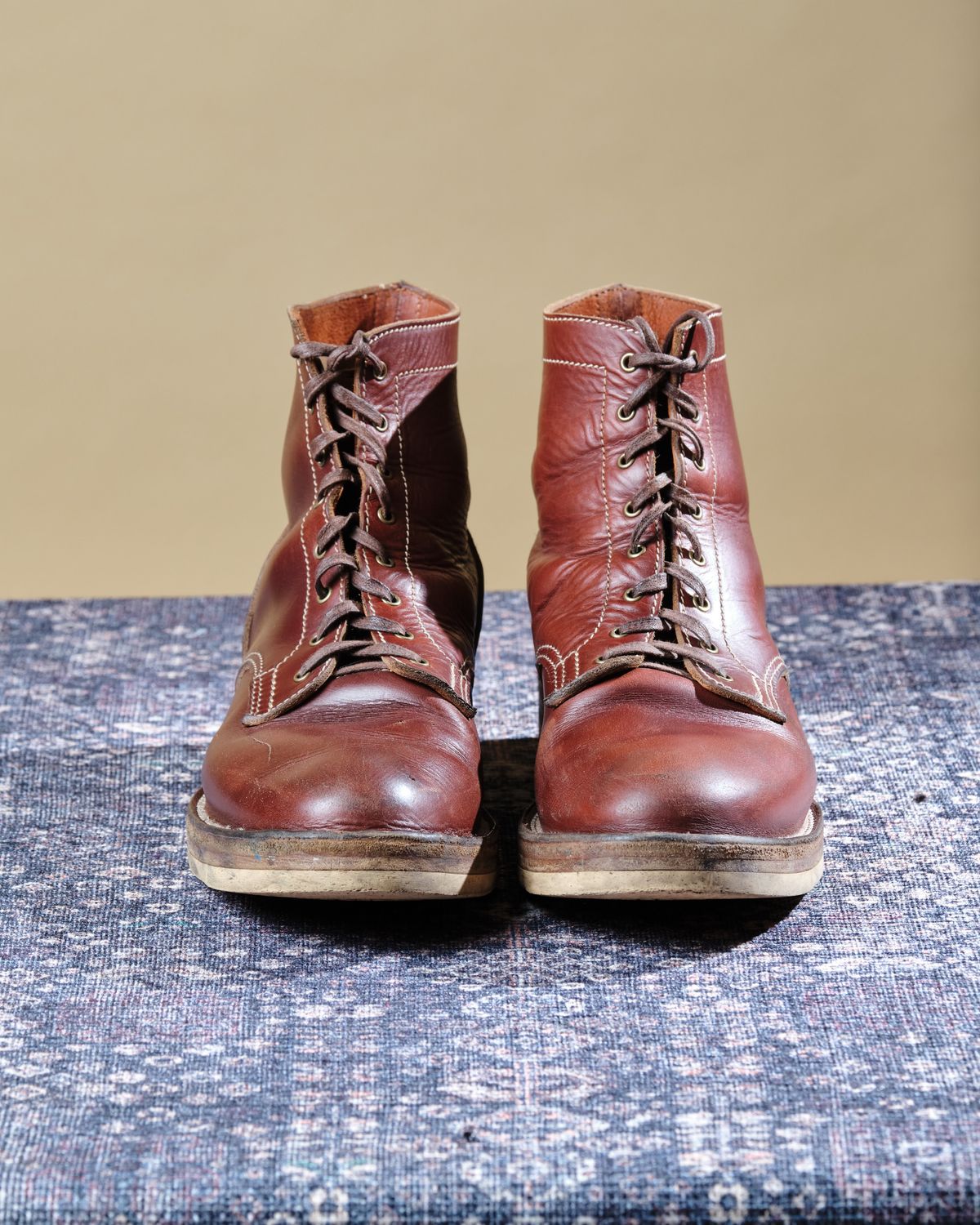 Photo by cliff.bar.nett on December 3, 2025 of the Oldspeed MFG Service Boot 6” in Horween Timber Chromexcel.