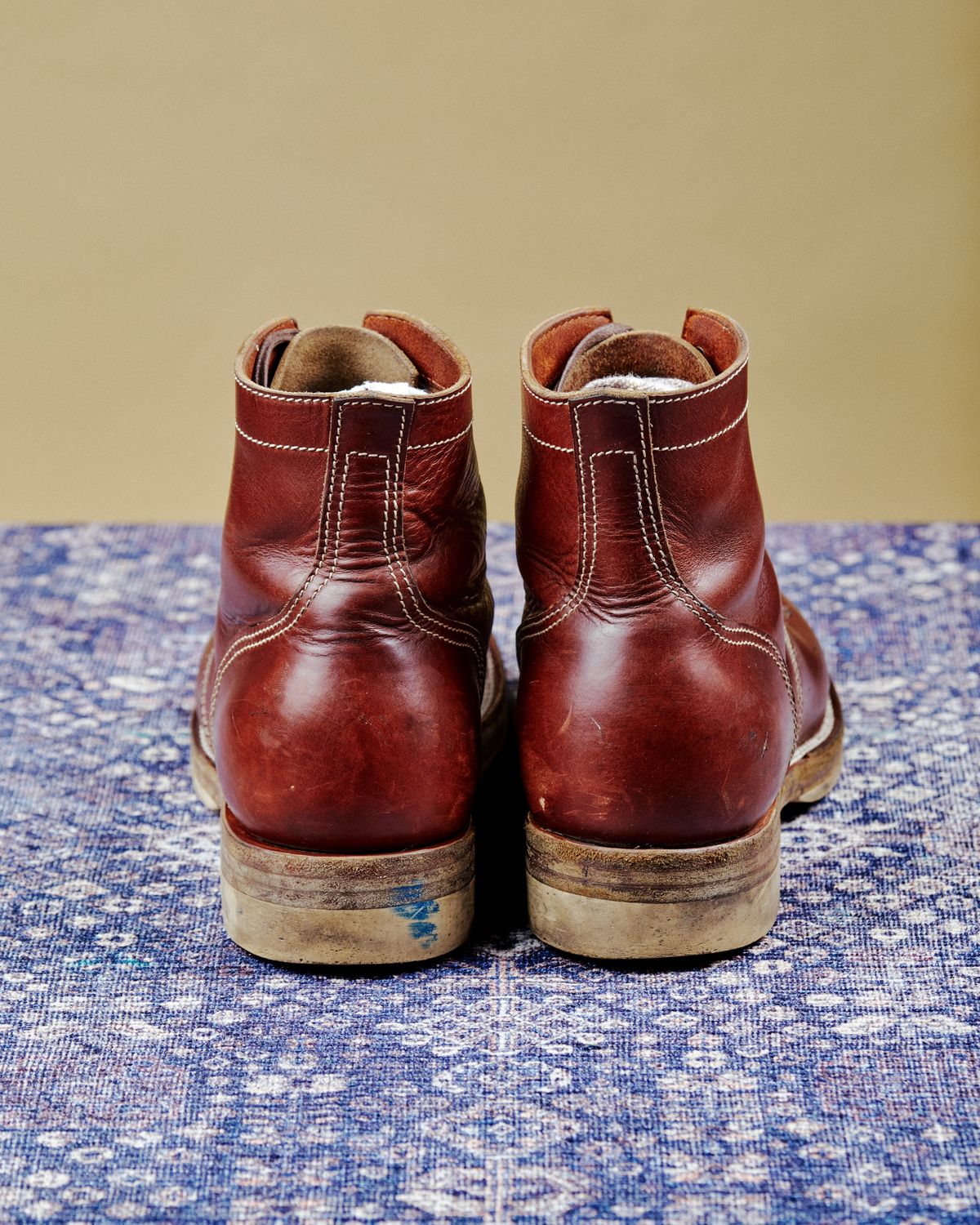 Photo by cliff.bar.nett on January 4, 2026 of the Oldspeed MFG Service Boot 6” in Horween Timber Chromexcel.