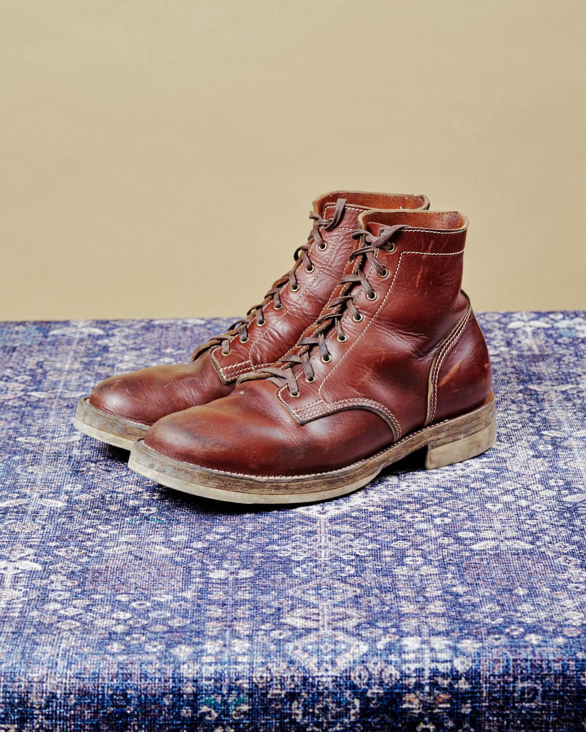 Photo by cliff.bar.nett on February 4, 2026 of the Oldspeed MFG Service Boot 6” in Horween Timber Chromexcel.