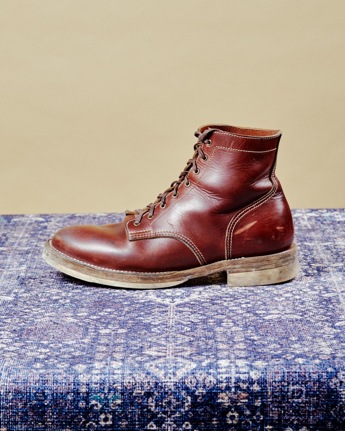 Photo by cliff.bar.nett on February 4, 2026 of the Oldspeed MFG Service Boot 6” in Horween Timber Chromexcel.