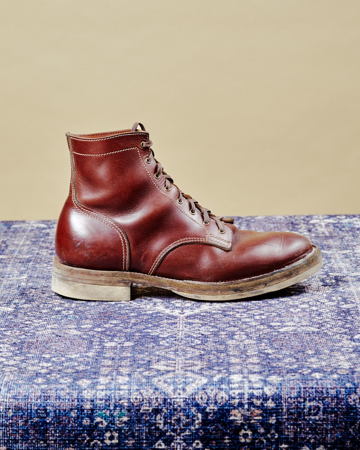Photo by cliff.bar.nett on February 4, 2026 of the Oldspeed MFG Service Boot 6” in Horween Timber Chromexcel.