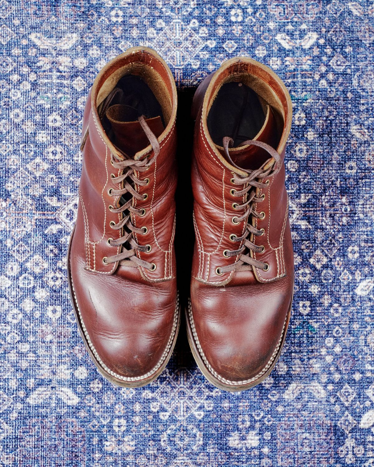 Photo by cliff.bar.nett on February 4, 2026 of the Oldspeed MFG Service Boot 6” in Horween Timber Chromexcel.